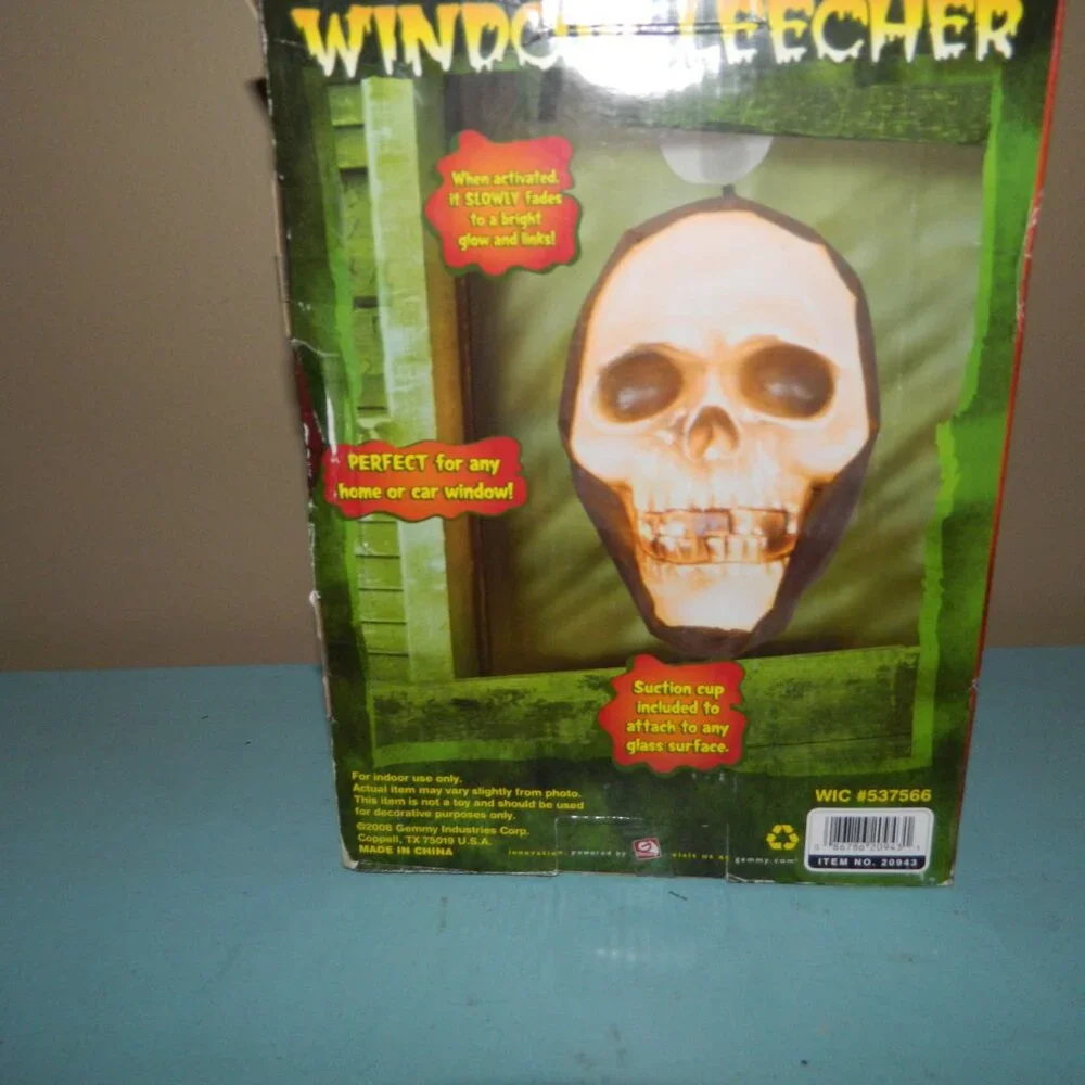 Gemmy Window Leecher Glow Blinks Halloween Decor